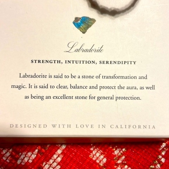 Brand New Luna Norte 14K Gold Plated Brass Adjustable Bracelet Set Druzy Quartz - Picture 7 of 12